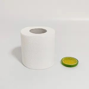 Flushable Toilet Paper Roll 100-150g White Virgin Wood Pulp 10cm 101g With Pattern MOQ100 - Baoding Clean & Soft Paper Product Technology Co., Ltd. - China
