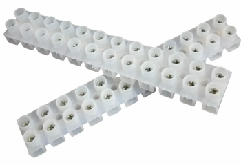 12 Way PVC Strip Connector (415V) Poles 12 Color White Wire Size 6 sqmm Material PVC, Pvc Body Material PVC Body Colour White - Active Tools And Power Corporation - India