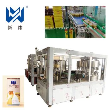Automatic Tin Cans Filling and Sealing Packing Machine for Yogurt Jam Butter Cream Other Beverages Food Items with Stand Seal - Zhejiang Newway Food Machinery Co., Ltd. - China