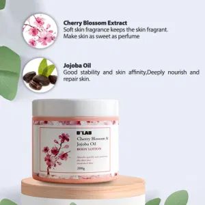 Private Label Moisturizing Cherry Blossom and Jojoba Oil Body Cream - Guangzhou Beaver Cosmetic Co., Ltd. - China