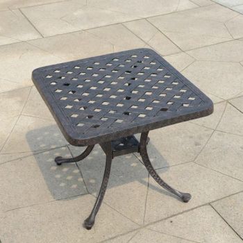 Cast Aluminum Patio Furniture Outdoor Garden Furniture Rosie Coffee Table Side Table - Huzhou Abestcasting Metal Products Co., Ltd. - China