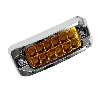 Universal 12V 24V New Condition 4 Inch LED Side Marker Strobe Light Stop Function for Cars Trucks Trailers Vehicles - T-Bull Electronics Co., Limited - China