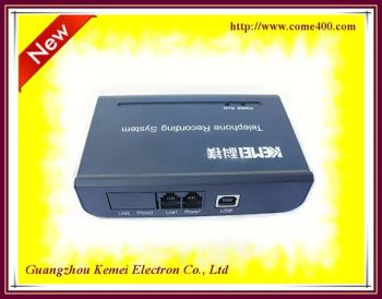 Digital Phone Call Voice Recording Logger/Voice Recorder Box/Telephone Call Monitoring Software System (1 channel) - Guangzhou Kemei Electron Co., Ltd - China