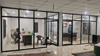 Aluminum & PVC Aluminium Door Partition Service, For Commercial, Type Of Door: Sliding - Velfur Enterprises - India