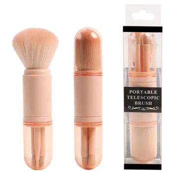 4PCS Pink Eye Retractable Makeup Brushes Portable Natural Artificial Hair Eye Shadow Eyeliner Eyebrow Eye Set Brush Beauty Brush - Shenzhen MyColor Cosmetics Co., Ltd. - China
