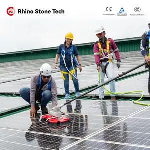 Anti-Skid Lightweight Electricity Rotary Solar Panel Cleaning Brush for PV Module Exterior Washing Commercial Photovoltaic Farm Array Generation System Cleaner - Qingdao Rhino Stone Intelligent Technology Co., LTD - China