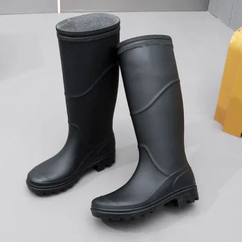 Basic Rain Boots Safety Steel Toe Sole Rubber Boots MOQ 1000 Logo Printing Design ODM/OEM Trademark HEJIN Model NO. - Jinzhou City Hejin Clothing Co., Ltd. - China