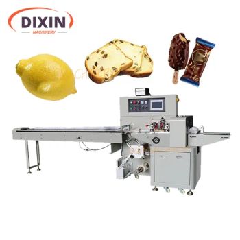 Cupcakes Multi-Function Flow Packaging Machine Small Bag Wafer Cookies Bread Packing Horizontal Wrapping Machines - Anhui Dixin Machinery Technology Co., Ltd - China