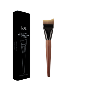 BSFL Fishtail Makeup Brush: Seamless Blending Foundation & Contouring Tool - 100% Vegan Synthetic Bristles - ningbo airmei technology co.,ltd - China