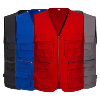 Wholesale Fishing Women's Work Vests with Logo Construction Vest for Men Garments Workers Vest - Guangzhou City Basic Clothing Co.,Ltd - China
