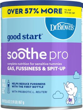Good Start Dr. Brown's Soothe Pro, Baby Formula Powder 30.6 Ounce from Nassau Candy Distributors, Inc. Good Start Dr. Brown's Soothe Pro, Baby Formula Powder 30.6 Ounce - Nassau Candy Distributors, Inc. - United States