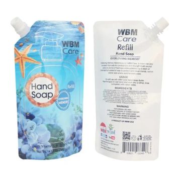 Stand up Spout Pouch Nozzle Liquid Juice Coffee Tea Packaging Plastic Bag Hair Oils Shampoo Spout Pouch - Chaozhou Qingbailai Trade Co., Ltd. - China