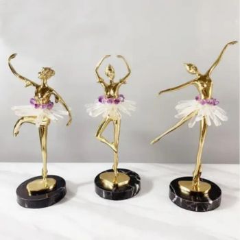 Creative Natural Crystal Model Room Entrance Decor Ornaments Luxury Home Furnishings Decoration Crystal Ballerina Girl Crafts Ornament - Putian Licheng Blannina Jewelry Co., Ltd. - China