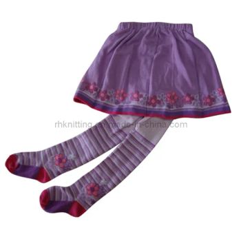 Girl's Cotton Pantyhose/Tights with Skirt (TS-1) Size S Origin China Model NO. TS-1 Gender Women's Trademark Ruhai Age Children&Baby - Zhuji Ruhai Knitting Co., Ltd. - China
