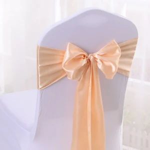 Wedding Party Satin Sheer Organza Chair Bow Tie Sashes Color Color Origin China Style Western Model NO. TT20 Suitable for Women - NINGBO EAST ISLAND IMPORT & EXPORT CO., LTD. - China