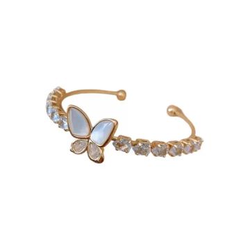 Butterfly-Shaped Bracelet, Diamond Jewelry, Silver Color, Fashion Jewelry, Luxury Jewelry, Beautiful Design, High Grade Jewelry - Taiyuan Jinshenghe Trading Co., Ltd. - China