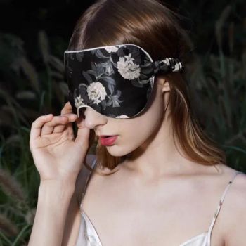 Custom Digital Printed Mulberry Silk Sleep Eye Mask Origin China Trademark OEM&ODM MOQ 50 PCS Per Color Model NO. - Hangzhou Sangcai Technology Co., Ltd. - China
