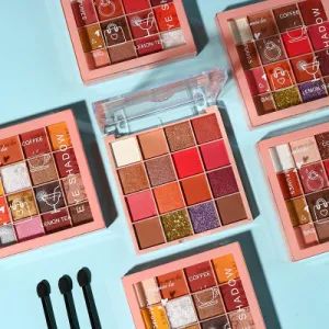 Pearl Eyeshadow Tray 16 Colors Glitter Eyeshadow Tray Earth Tone - Good Seller Co., Ltd. - China