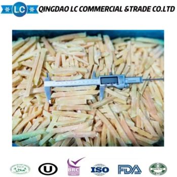 Frozen Orange Sweet Potato Strips IQF -18c Balanched GMO-Free Shandong China Brc ISO FDA HACCP Halal 1Y MOQ100 - Qingdao LC Commercial & Trade Co., Ltd. - China