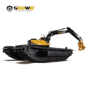 Mini Hydraulic Wetland Amphibious Buggy Crawler Excavator for Sale River Floating Excavator 30ton Sand Dredging Excavator with Pon - Sinoway Industrial (Shanghai) Co., Ltd. - China