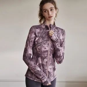 Tie Dye Tracksuit Women s Activewear Anti Baterial Yoga Jacket - Xiamen Mega Garment Co., Ltd. - China
