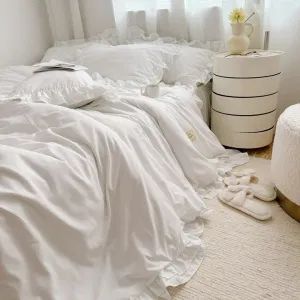 OEM Korean Version Simple Fashion Multi-Color Ruffles Washed Cotton Bed Sheets - Good Seller Co., Ltd. - China