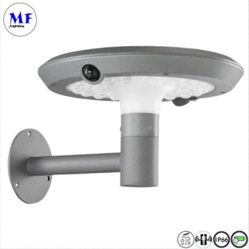 Factory Price IP66 Waterproof 2 Years Warranty Double PIR Motion Sensors LED Outdoor Solar Wall Light with Sensor Wall Mounted Outdoor Illumination - Dongguan MF Lighting Co., Ltd - China
