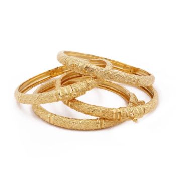 Gold Plated Bangles Ethiopian African Dubai Indian Gold Filled Bangles - Jiuya Huitong (Qingdao) International Trade Co., Ltd. - China