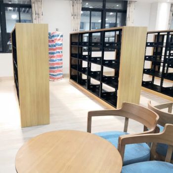 Versatile Mobile Bookshelf with Wheels for Easy Transport and Setup Library Bookshelf Bookcase Metal Bookshelf Library Furniture Standing Bookshelf Adjustable - Dongguan Shangsheng File Equipment Co., Ltd - China
