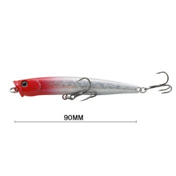 Topwater Popping Lures Hard Fishing Bait Plastic ABS Popper Fishing Lures - Wei Hai Aquahunting Outdoor Products Co.,Ltd. - China