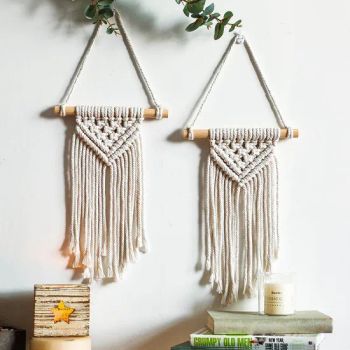 Macrame Woven Tapestry Cotton Handmade Wall Tapestry Macrame Tapestries Wall Art Wall Decor Nursery Decor Kids Room Tapestry - RIZHAO SUNGOOD ARTS & CRAFTS CO., LTD. - China