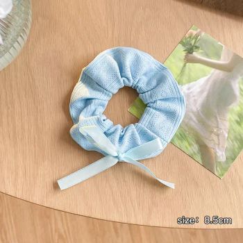 Hair Ties Strawberry Printed Hair Scrunchies with Ribbon Bow Fancy Lace Hair Ties Plaid Fabric Hairband - Skylark Network Co., Ltd. - China