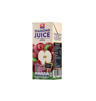 Diamond Juice UHT 200ml Apple Juice Original Taste Fresh Fruit Drink No Sugar Added Box Packaging Daily Life Type Juice - CV LINTAS TUJUH BENUA - Indonesia