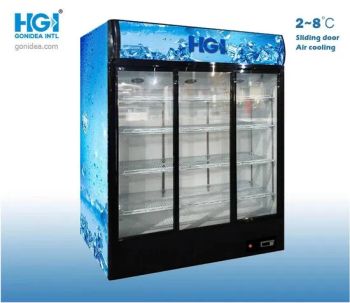 Supermarket Commercial 1000L Upright Vertical Display Cabinet Showcases Best Price - Hefei Gonidea International Trade Co., Ltd. - China