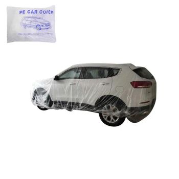 Clear Plastic Car Cover with Elastic Band Disposable Car Cover - Rongcheng Xinyuan Paper and Plastic Products Co., Ltd. - China