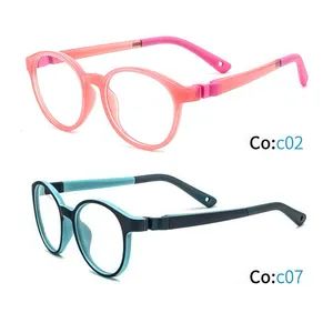Children's Optical Eyeglasses Fashion Color-Changing Round-Frame Comfortable & Pliable Multi-Color Myopia Glasses Frame for Teens & Students - Wenzhou Dilicn Optical Co., Ltd - China