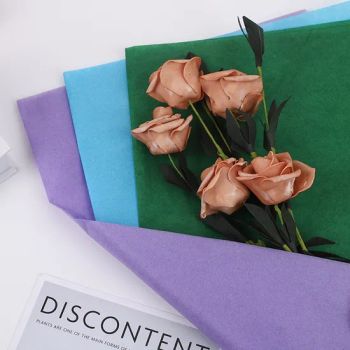 Waterproof Florist Fresh Flowers Bouquets Tissue Wrapping Paper, Multi Colors Gifts Packaging Flower Wrapping Paper - Dongguan Miao Xin Craft Co., Ltd. - China
