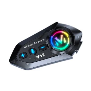 Y12 PRO 500m Motorcycle Helmet Intercom Waterproof for Bluetooth Headset with FM Audio Music Mixing and Sharing Features - Anhui Xianwei E-Commerce Co., Ltd - China