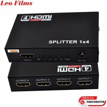 leo films HDMI splitter, Female Material Metal Brand leo films Converter type HDMI Connector Type Female Usage/Application - Leo Films - India