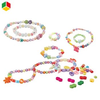 QS Kids Variety Color Educational Pretty Girls Colorful DIY Art Handmade Bracelets Necklaces Making Kit Set Jewelry Craft String Beads Jewelry Toys for Girls - Shantou Qunsheng Toys Co., Ltd - China