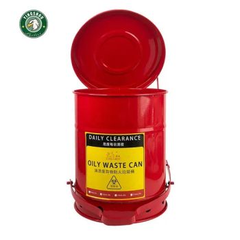 Fireproof Garbage Cans Suitable for Oily Waste 53L Oily Trash Can - Wenzhou Lailisi Safety Protection Products Co., Ltd - China