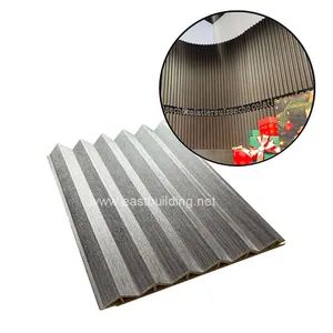 New Design Wood Composite Boards Interior Decoration PVC Wall Panel with Cladding Panel From Factory Direct - Haining East Building Materials Co., Ltd. - China