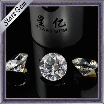 European Machine Loose Beads Round White CZ Size 5mm MOQ 50PCS Grade High Quality Aaaaa HS Code 7104909 Cutting Star - Guangxi Wuzhou Starsgem Co., Limited - China