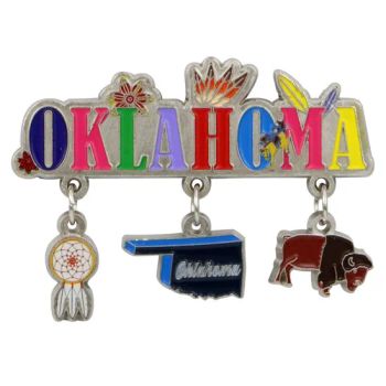 Wholesale Custom Metal Oklahoma Travel Fridge Magnets 3 Charms Style Promotional Style - Guangzhou Zhuojiang Arts and Crafts Co., Ltd - China