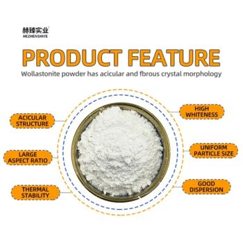 Wollastonite Powder for Building Safety Material High-Temp Insulation Filler Refractory Coating Wollastonite Powder - Hebei Hezhen Industrial Co., Ltd. - China