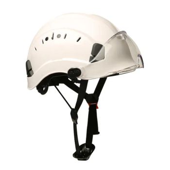 ABS Construction Hard Hat for Climbing Riding Outdoor Rescue Safety Helmets with Goggles - Jiangsu Huibaicheng Group Co., Ltd. - China