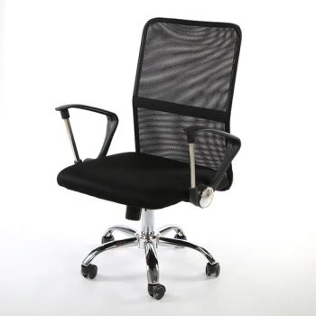 Black Mesh Gaming Computer Chairs Staff Desk 360 Rotation Chair with Castors ZG27-002 - Anji Zhenguan Furniture Co., Ltd. - China