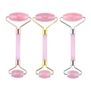 Custom Jade Gua Sha Facial Natural Crystal Double Head Jade Roller Massager - Yangzhou Muhe Trading Co., Ltd. - China
