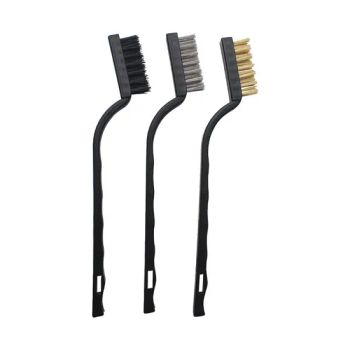 Wire Brush Set 3PCS Small Wire Brushes for Cleaning Rust - Ningbo Shining Autocare Products Co., Ltd. - China