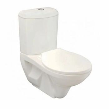 White Ceramic AVON-EWC Extended Wall Hug Cistren Color White Usage Toilet Material Ceramic Model No. BLSW21003 Toilet Seat Shape - Genious Trading Co. - India